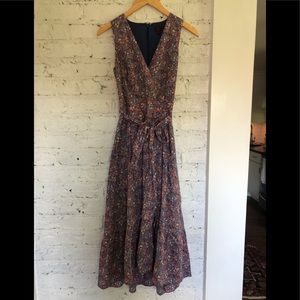 J. Crew floral wrap dress